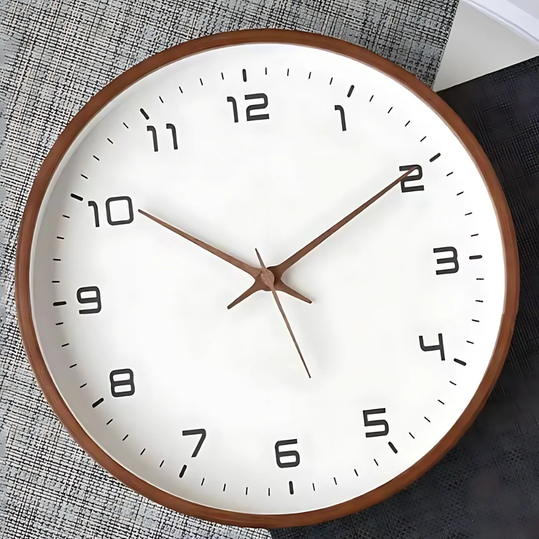 Rustic Wood Wall Clock - OutfitLondon