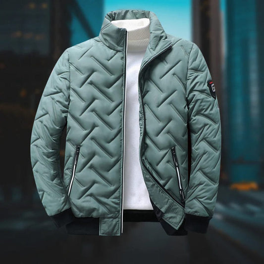 Warm Men's Zip Up Winter Coat - OutfitLondon