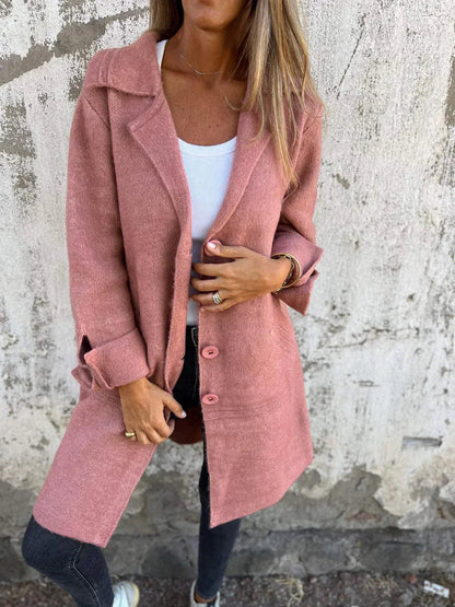 Classic Ladies Wool Coat - Timeless Warm Winter Style