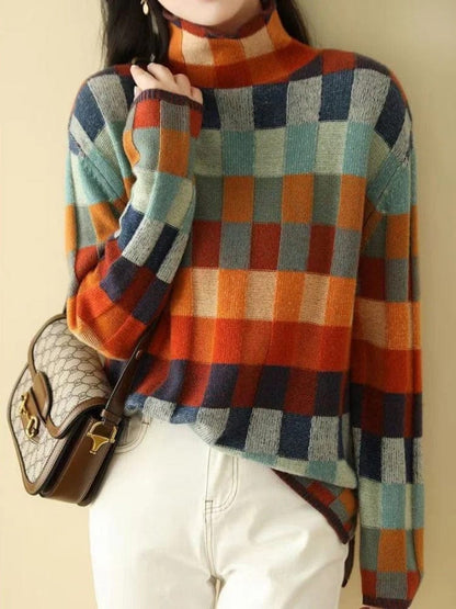 Cozy Crew Neck Pullover Sweater for Women - OutfitLondon