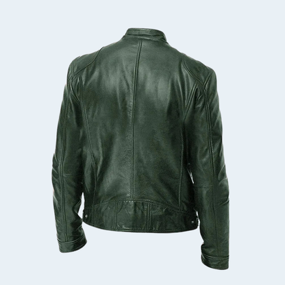 Stylish Mens Biker Leather Coat
