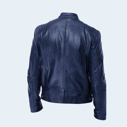 Stylish Mens Biker Leather Coat