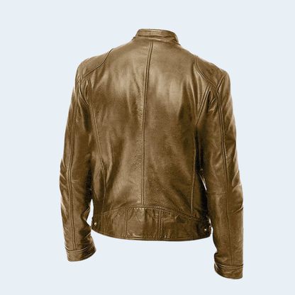 Stylish Mens Biker Leather Coat