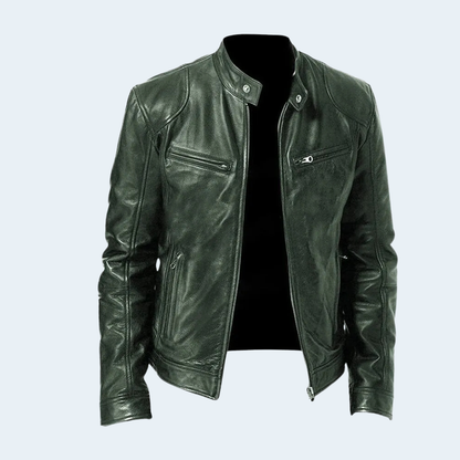 Stylish Mens Biker Leather Coat