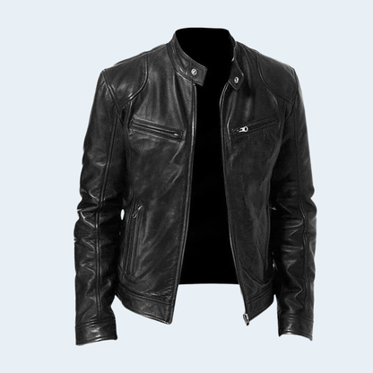 Stylish Mens Biker Leather Coat
