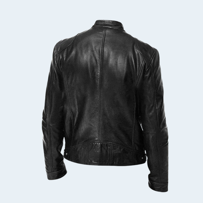 Stylish Mens Biker Leather Coat