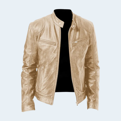 Stylish Mens Biker Leather Coat