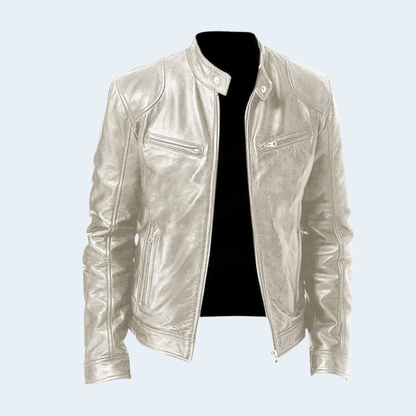 Stylish Mens Biker Leather Coat