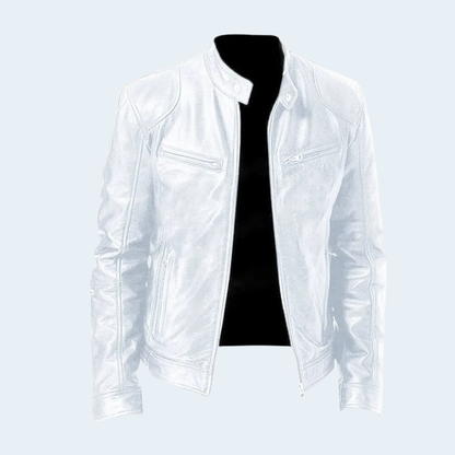 Stylish Mens Biker Leather Coat
