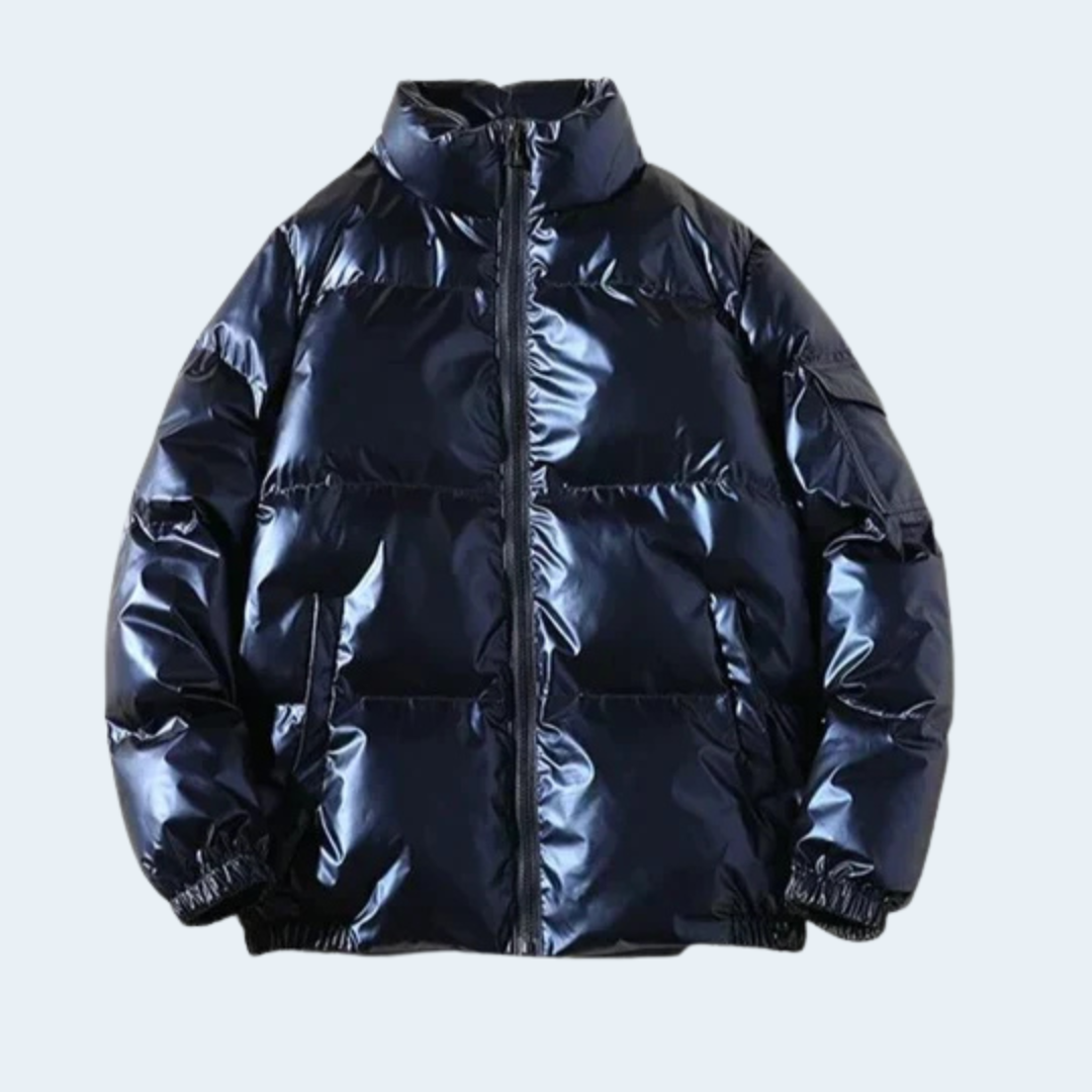 Waterproof Men's Black Puffer Coat