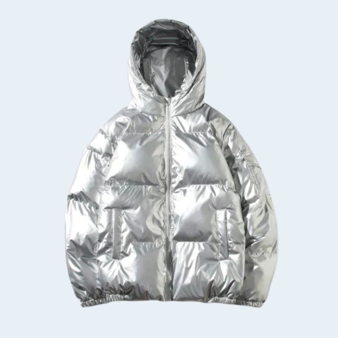 Waterproof Men's Black Puffer Coat
