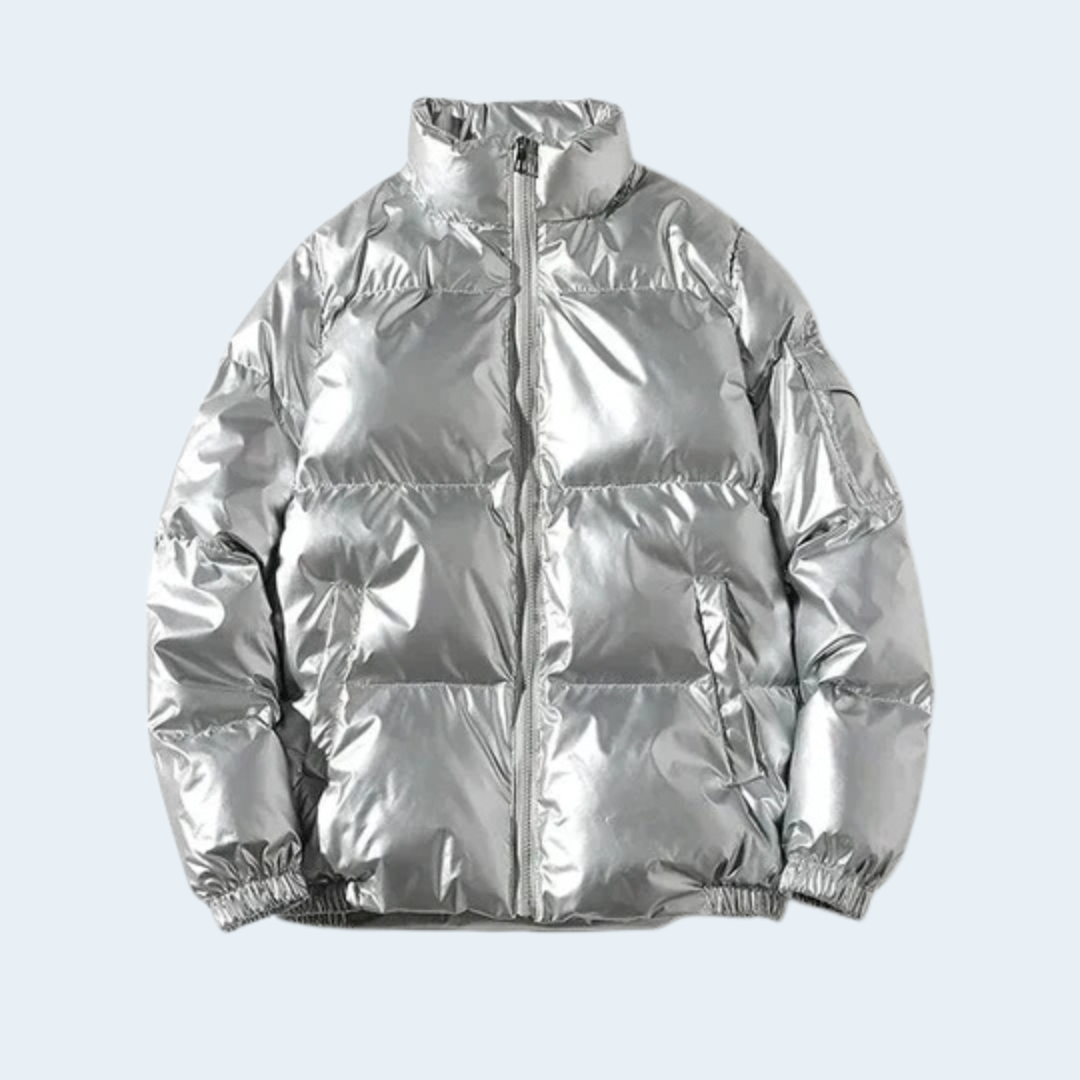 Waterproof Men's Black Puffer Coat