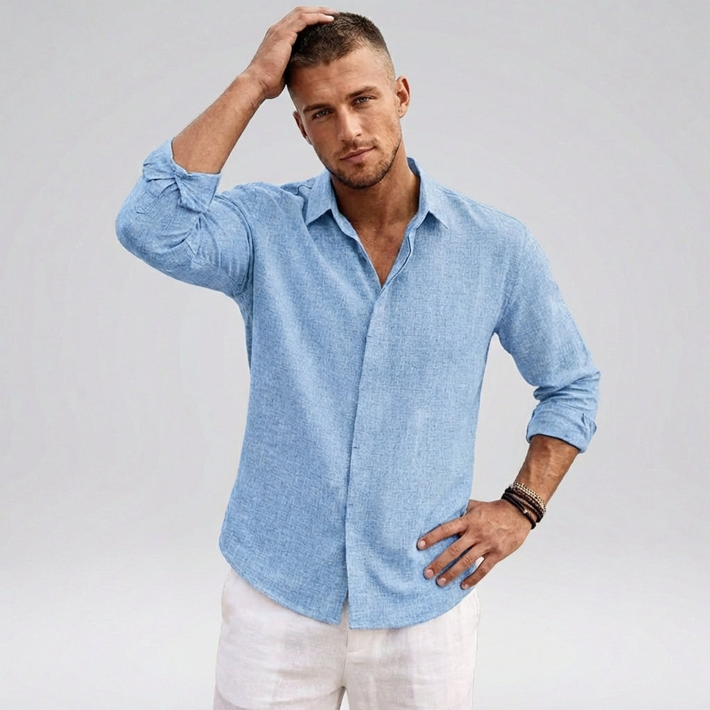 Casual Classic Long Sleeve Button Shirt