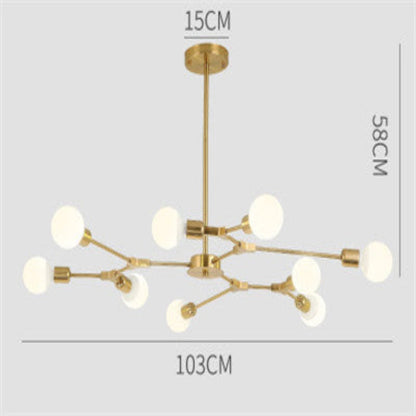 Elegant Glass LED Chandelier Lighting