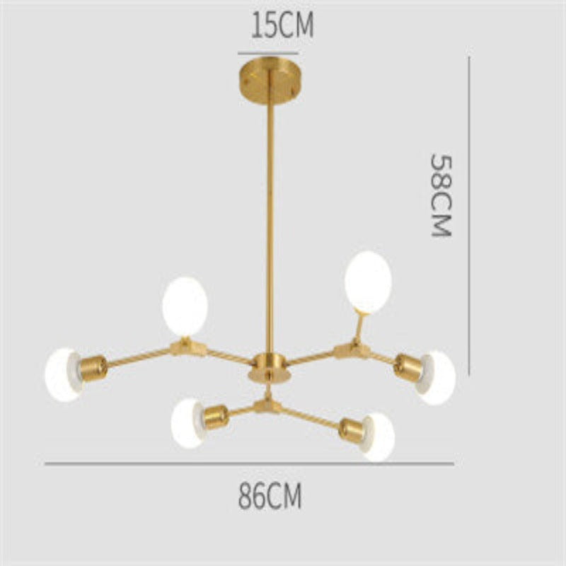 Elegant Glass LED Chandelier Lighting