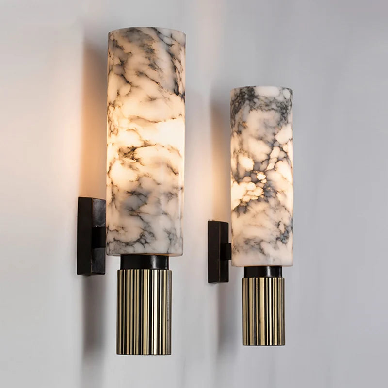 Classic Stone LED Wall Lamp for Soft Lighting - OutfitLondon