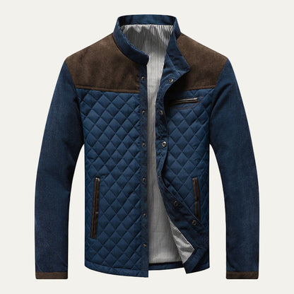 Men's Insulated Mixed Media Coat