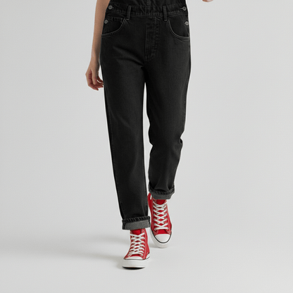 Classic Blue Straight Leg Jeans Overalls