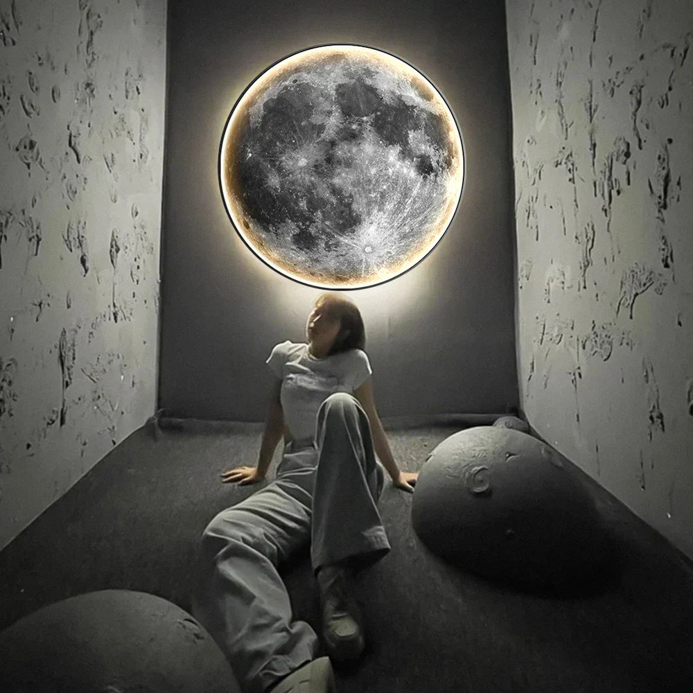 Warm White LED Moon Bedroom Nightlight - OutfitLondon