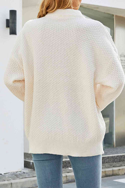 Relaxed Fit Women's Cable Knit Sweater