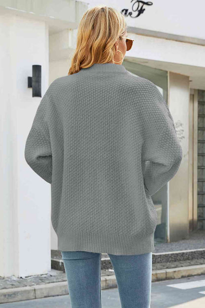 Relaxed Fit Women's Cable Knit Sweater