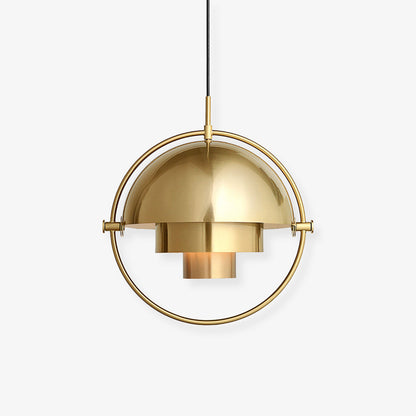 Stunning Glass Drop Pendant Light With Inner Shades