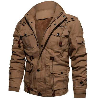 Tactical Army Jacket for Men with Pockets