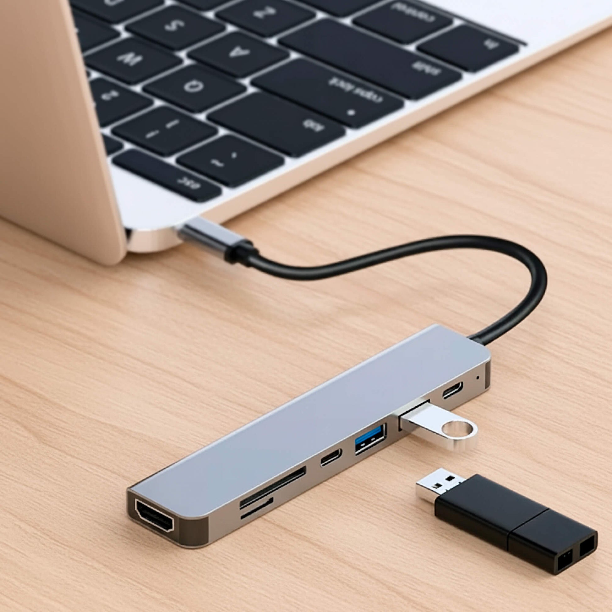 Universal 7-in-1 USB-C Hub for MacBook with HDMI - OutfitLondon