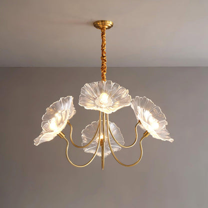 Beautiful Hanging Glass Flower Lamp