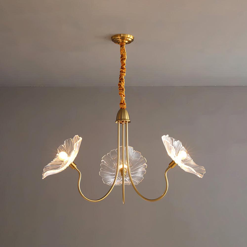 Beautiful Hanging Glass Flower Lamp