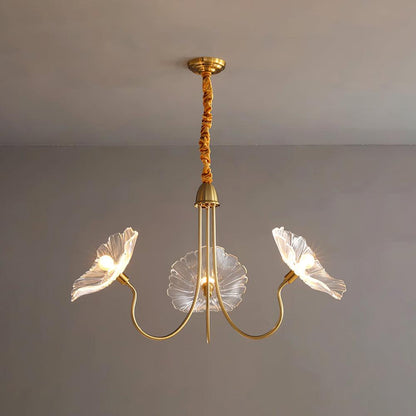 Beautiful Hanging Glass Flower Lamp