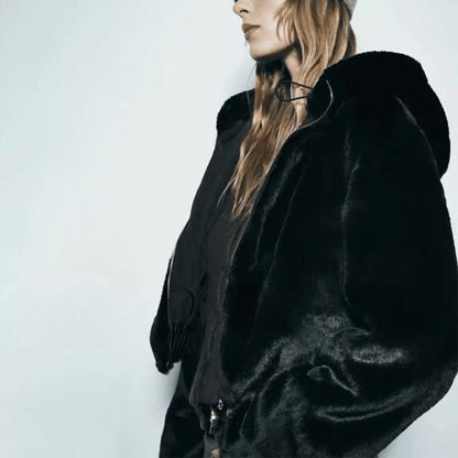 Luxury Faux Fur Ladies Winter Coat