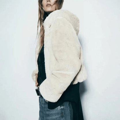 Luxury Faux Fur Ladies Winter Coat