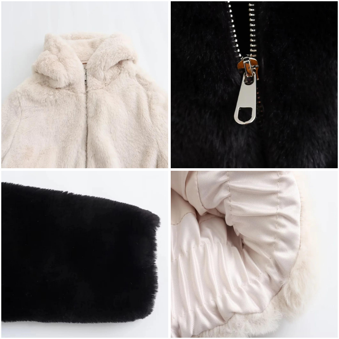 Luxury Faux Fur Ladies Winter Coat