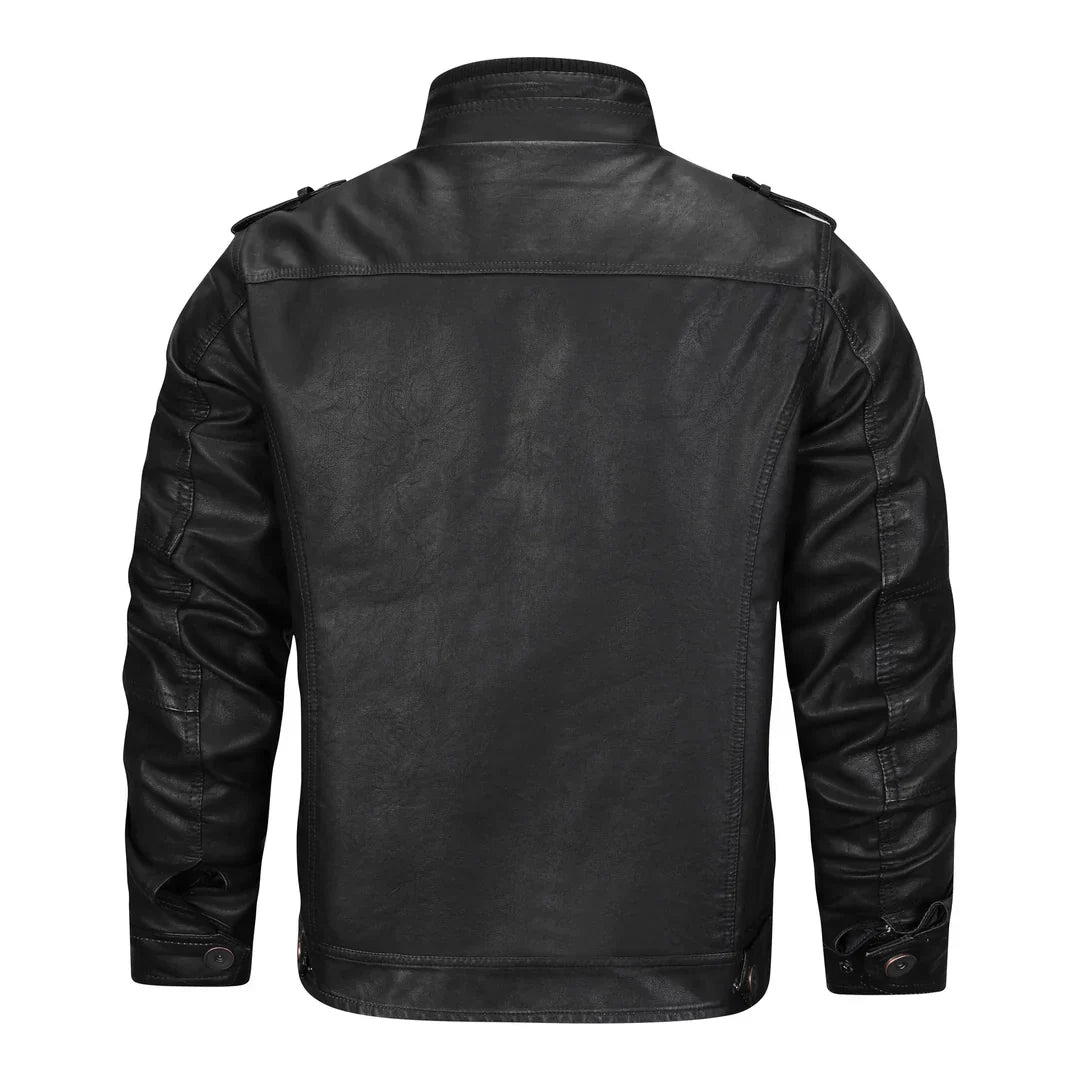 Classic Biker Leather Mens Jacket