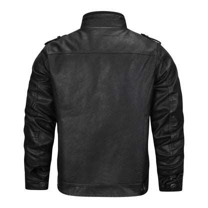 Classic Biker Leather Mens Jacket