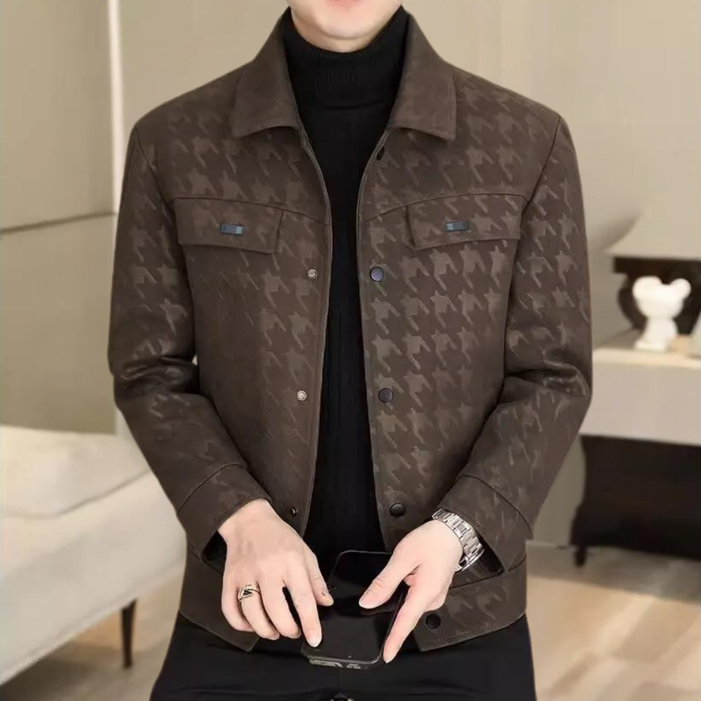 Men's Fashionable Leather Jacket