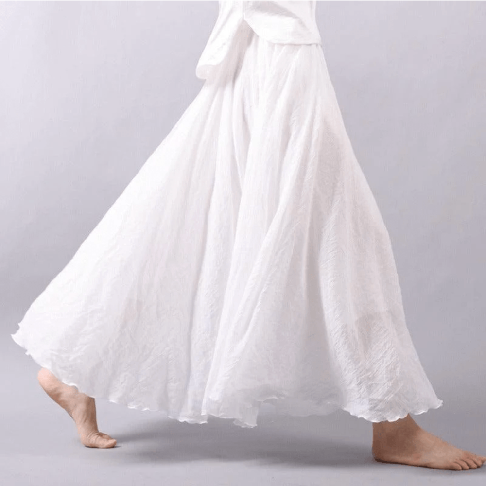 Bohemian Chic Flowy Maxi Skirt for Women