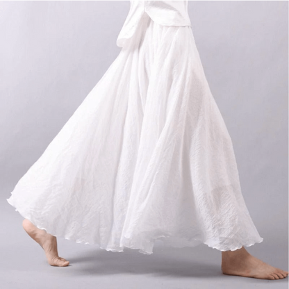 Bohemian Chic Flowy Maxi Skirt for Women