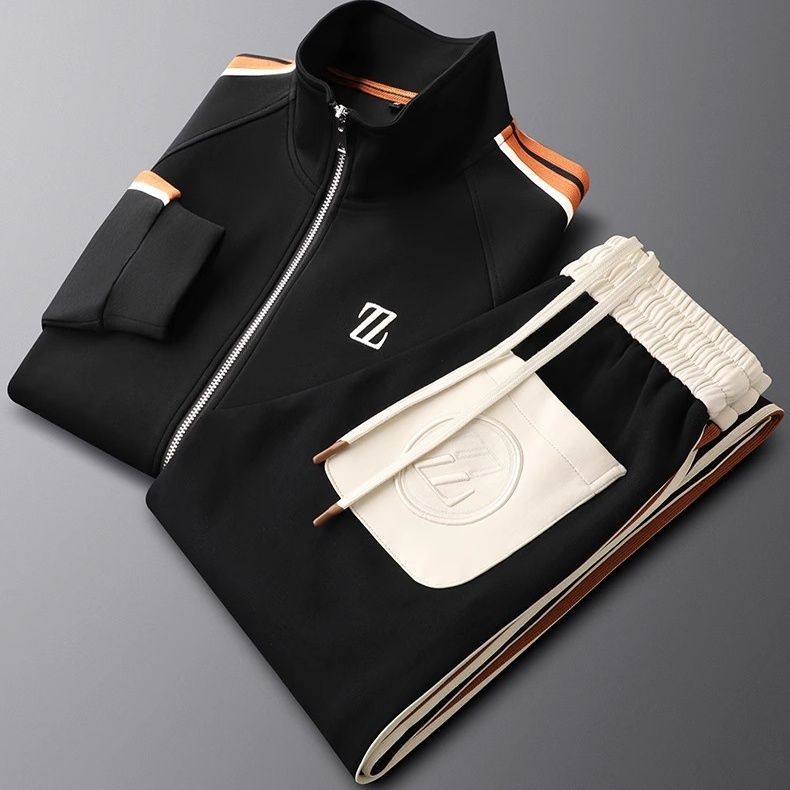 Athletic Men's Tracksuit with Soft Fleece Inside