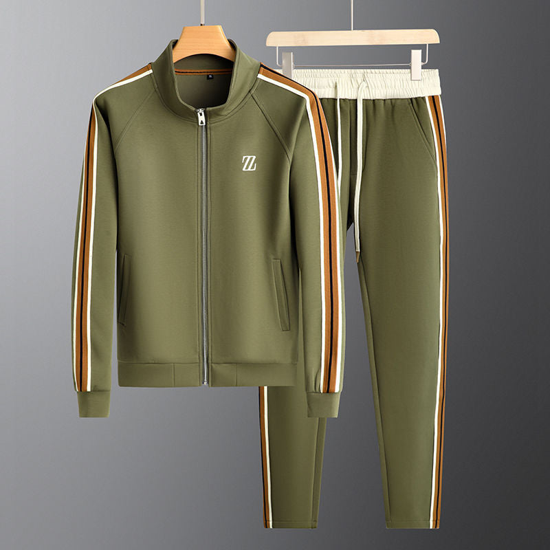 Athletic Men's Tracksuit with Soft Fleece Inside