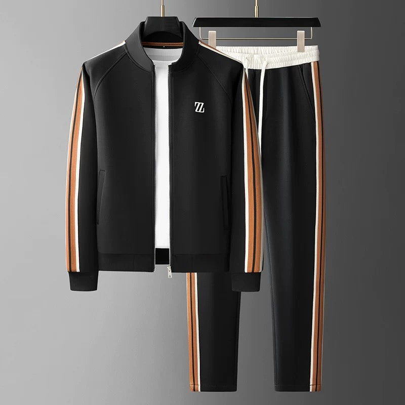 Athletic Men's Tracksuit with Soft Fleece Inside