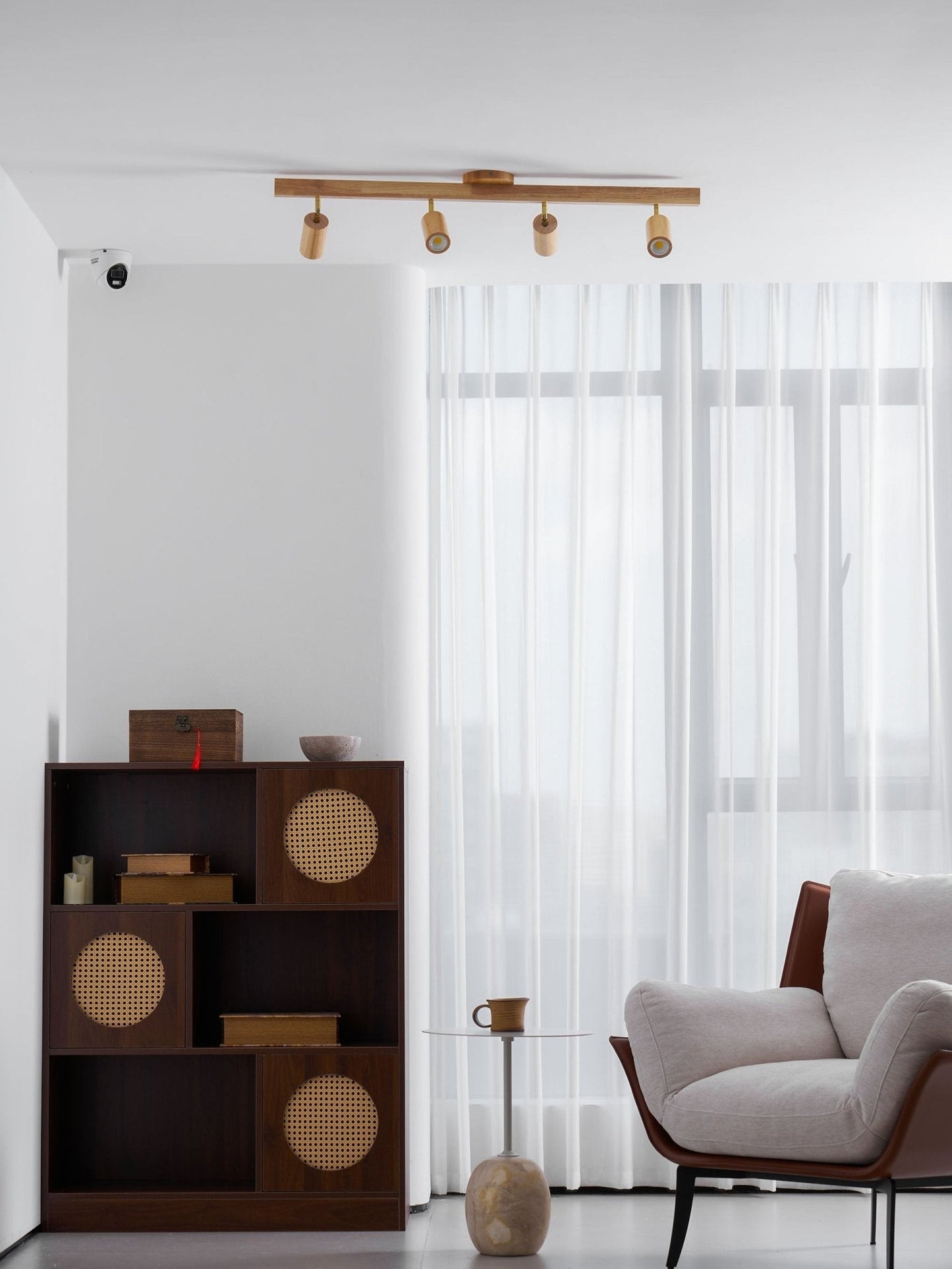 Compact Wooden Dimmable LED Spot Light