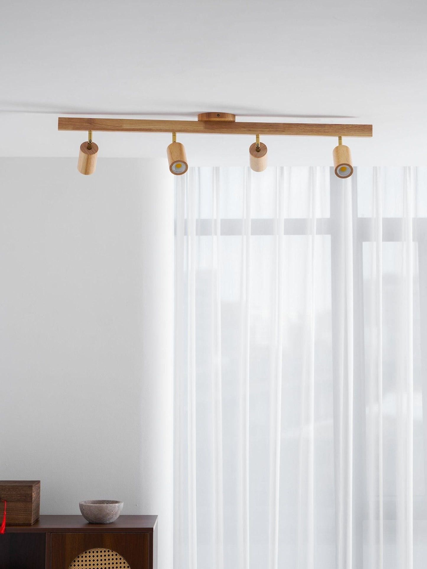 Compact Wooden Dimmable LED Spot Light