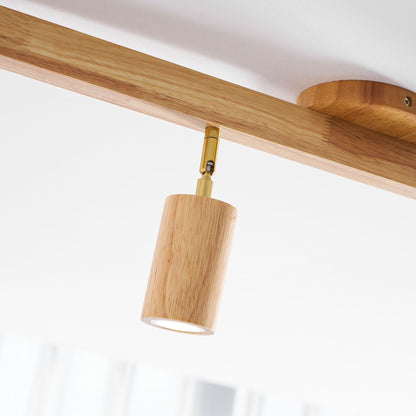 Compact Wooden Dimmable LED Spot Light