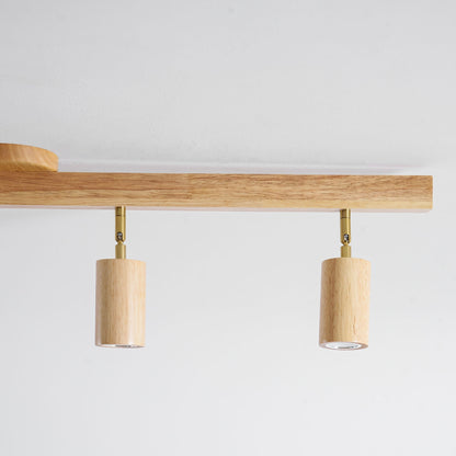 Compact Wooden Dimmable LED Spot Light