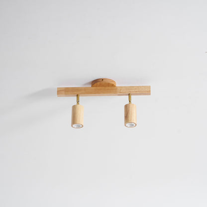 Compact Wooden Dimmable LED Spot Light