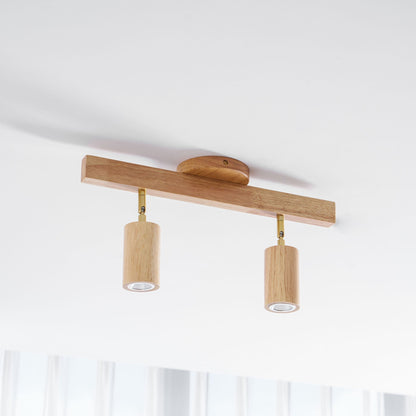 Compact Wooden Dimmable LED Spot Light