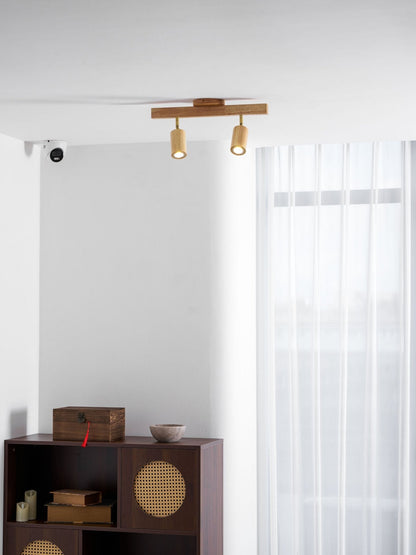 Compact Wooden Dimmable LED Spot Light