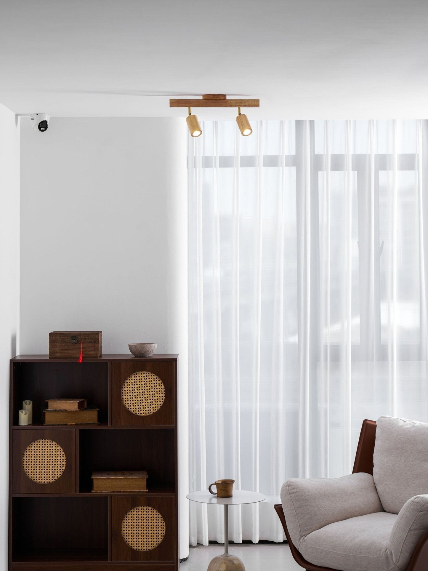 Compact Wooden Dimmable LED Spot Light